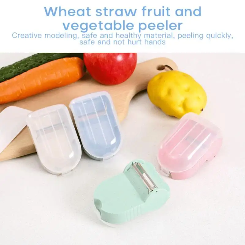 

1PC New Snail Peeler Wheat Straw Environmentally Multifunctional Storage Peeling Knife Vegetable And Fruit Scraper Peeling Tools