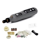 Беспроводная мини-дрель 3,7 в, перезаряжаемая Беспроводная USB дрель для деревообработки, гравировочная ручка со светодиодный микро-вращающимся инструментом, мини-гравер Dremel, мельница