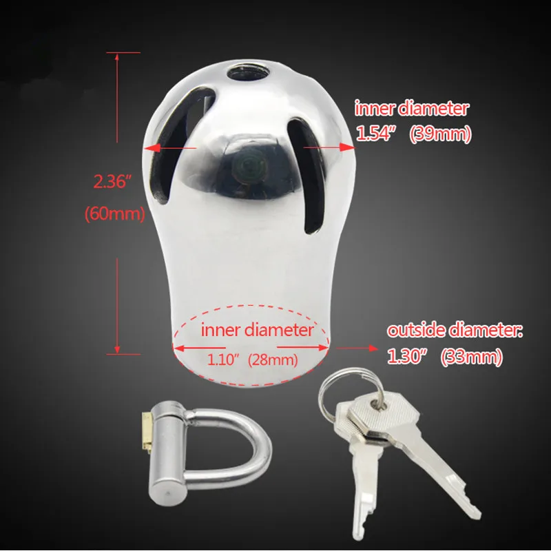 Новая нержавеющая сталь петух клетка с титановая заглушка d кольцо замок РА Glans