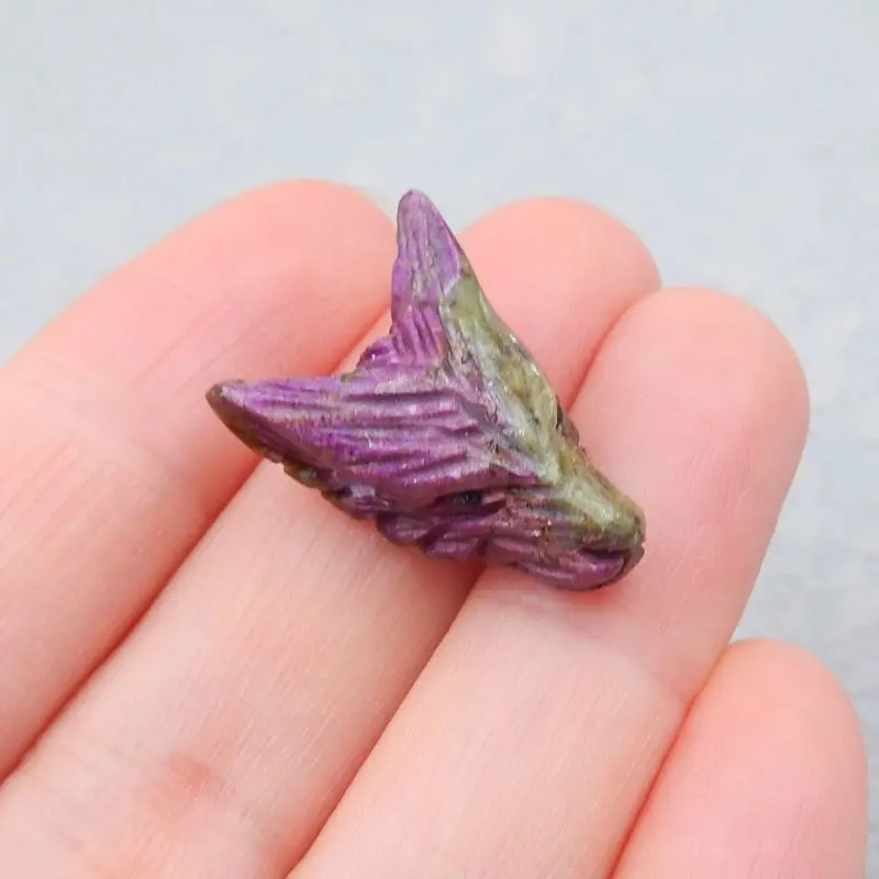 Натуральный камень Африканский Фиолетовый Камень ручной работы животные