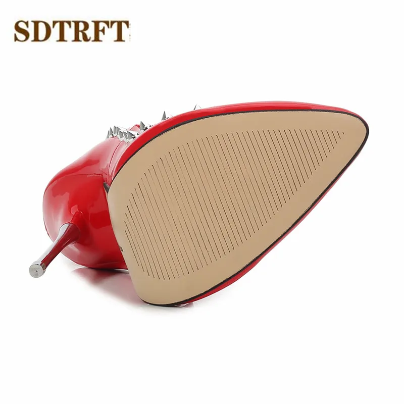 SDTRFT сезон весна-осень zapatos mujer свадебные туфли на высоком тонком металлическом