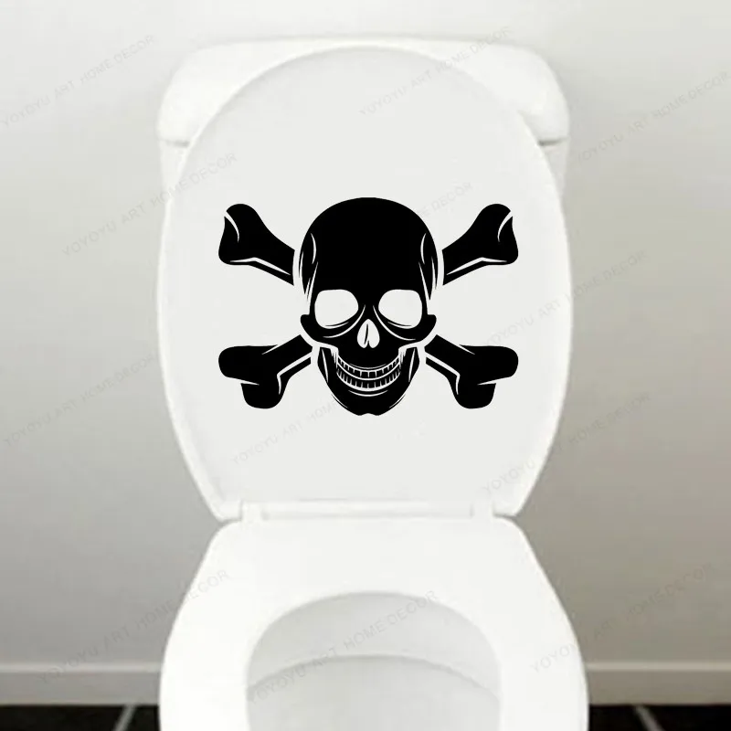 

Pirate toilet seat decal Fashion Bathroom Toilet Stickers Decor Vinyl bathroom JH386