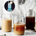 Прозрачная стеклянная чашка в нордическом минималистическом стиле для пива, колы, банка, чай, сок, молоко, вино, кофе, Коктейльная кружка, высокое боросиликатное качество, набор посуды для холодных напитков