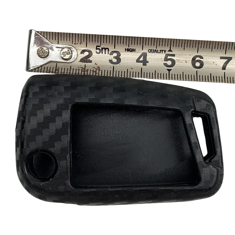 Чехол для автомобильного ключа из силикона и углеродного волокна Volkswagen Golf 7 MK7 GTI