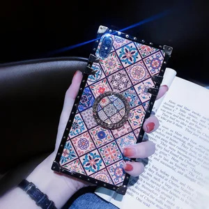 samsung note 10 plus blu ray square phone case for galaxy s20 fe s10e s10 lite s9 s8 note 20 10 9 8 plus ultra bracket ring case free global shipping
