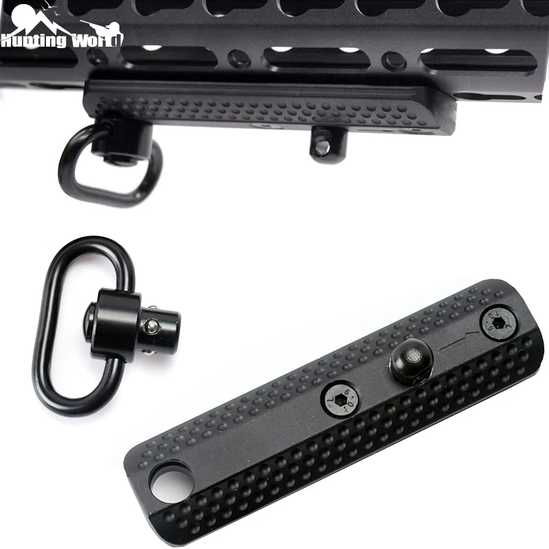 Тактический M-lok Keymod Слинг поворотный Адаптер монопод крепление база с 1 25 ''QD