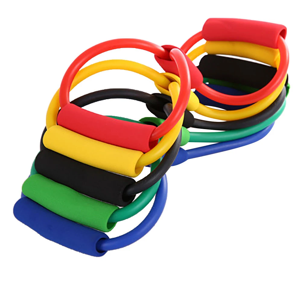 8 Форма эластичных лент на тренажерного зала для тренировок йоги с эластичным