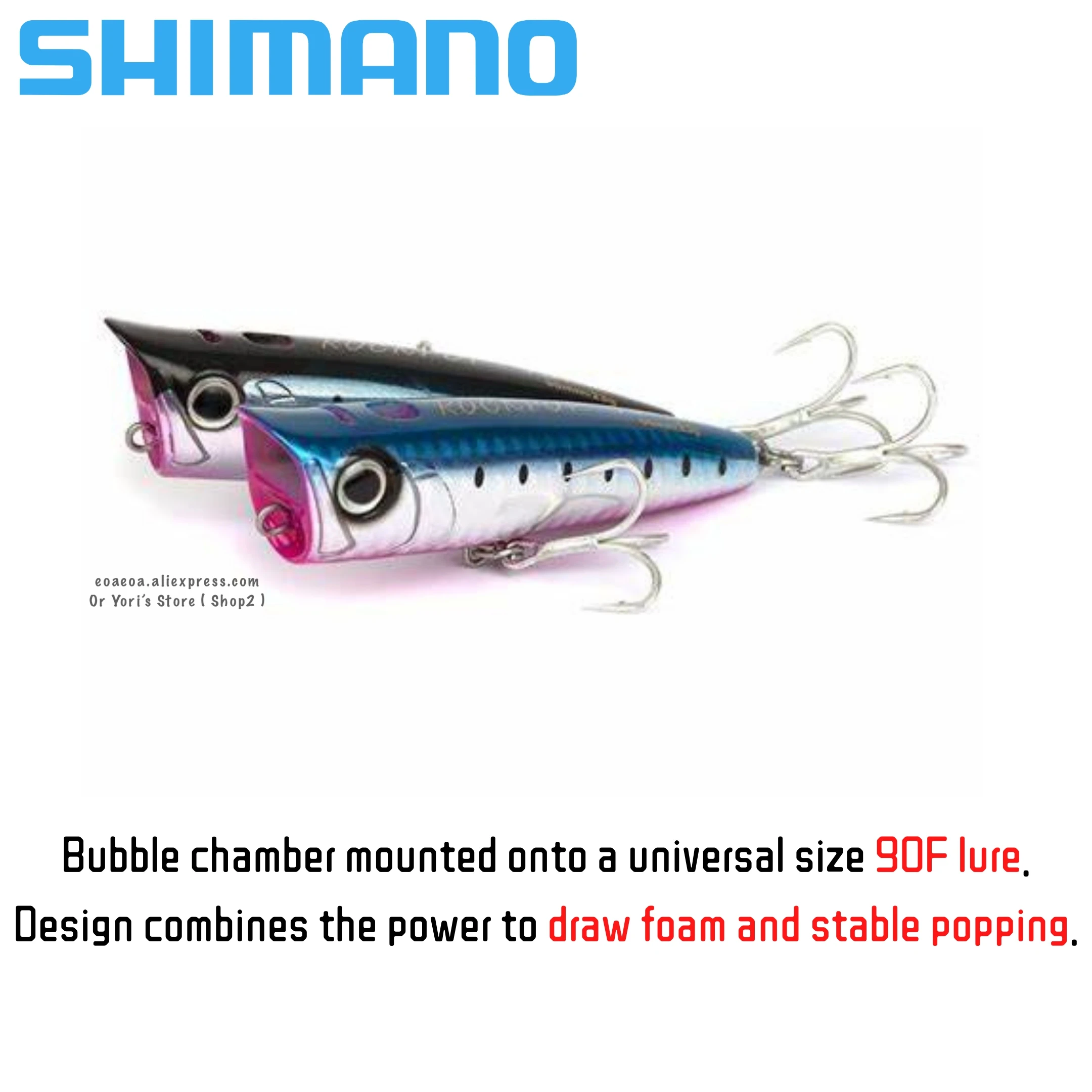 Новинка воблер Shimano Coltsniper ROCKPOP 90F приманка для Поппера 23 г 90 мм с пузырьками Topwater