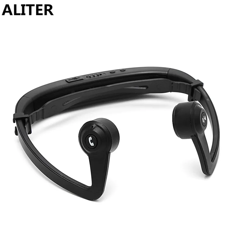 ALITER черные проводящие наушники открытый ухо беспроводной Bone Bluetooth гарнитура w