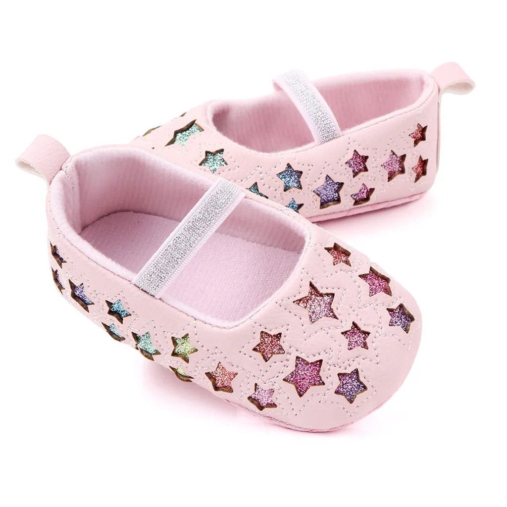 Сезон весна-осень розовые ботиночки для маленьких девочек кожаная обувь малышей