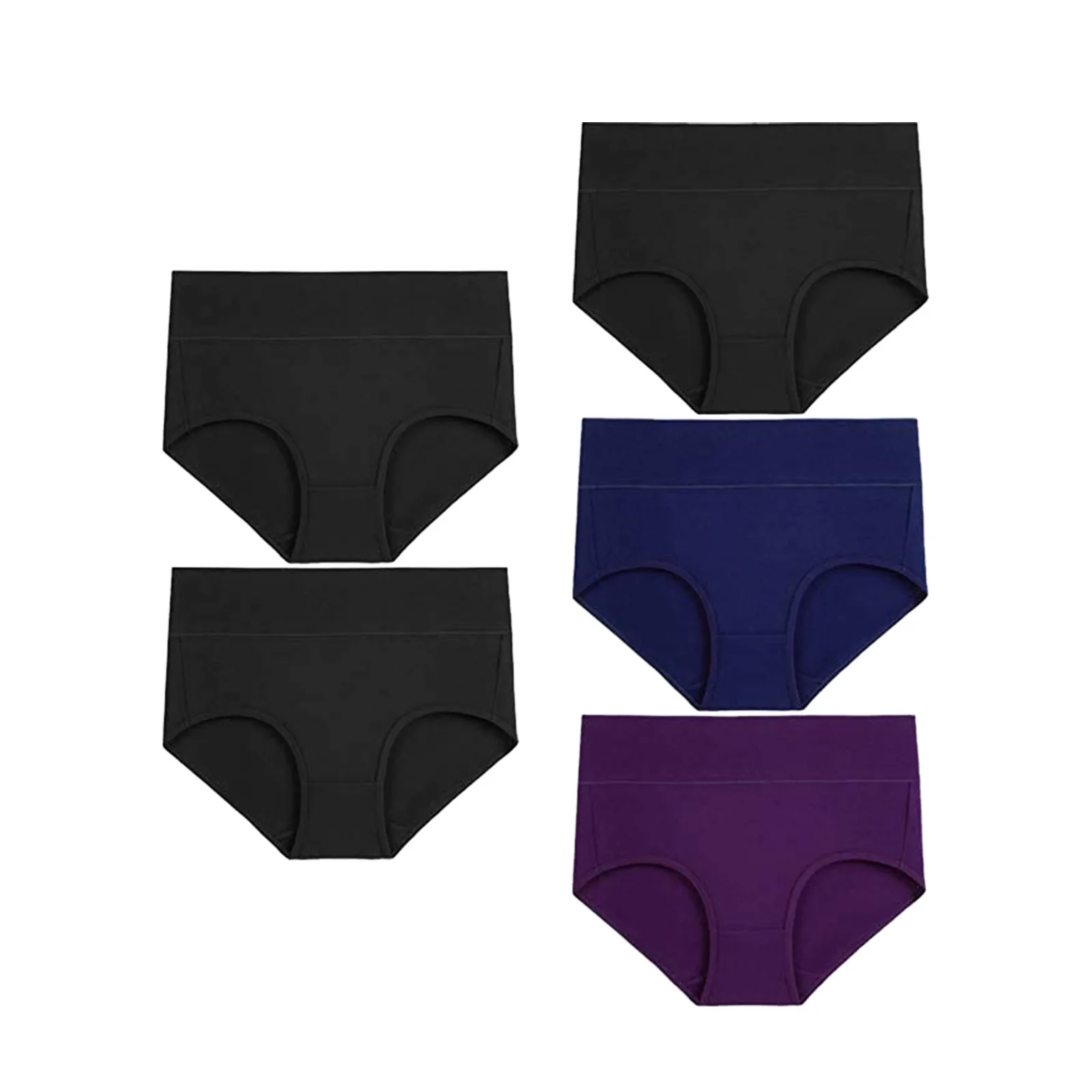 

Women's Briefs Comfortable Cotton Underpants High Waist Underwear Casual Daily Full Coverage Stretch Culotte Push Up Panties
