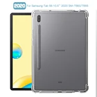 Противоударный чехол для Samsung Galaxy Tab S6 10,5 ''2020 SM-T860 SM-T865 10,5 дюймов чехол ТПУ силиконовый прозрачный чехол Coque Fundas