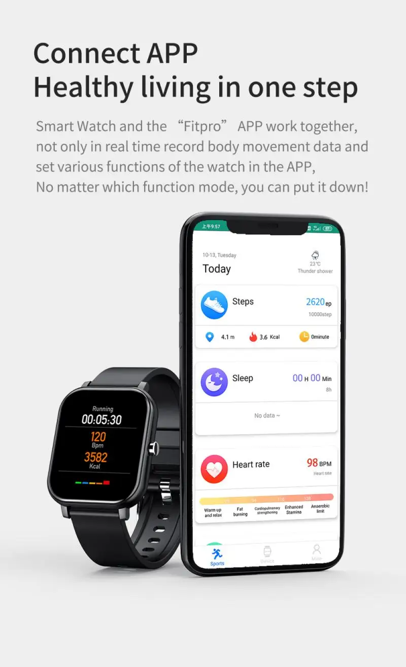 

Y30 Smart Watch Sports Fitness Tracker Bracelet Heart Rate Blood Pressure Blood Monitoring Smart Bracelet For Android Apple