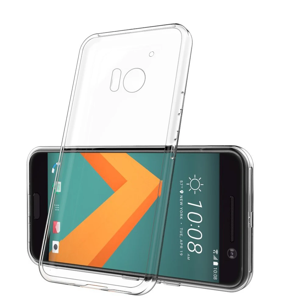 Для htc 10 Lifestyle анти-шок Ультратонкий Мягкий ТПУ чехол из силиконового геля прозрачный чехол на заднюю панель прозрачный мягкий чехол с украшением в виде кристаллов для htc 10