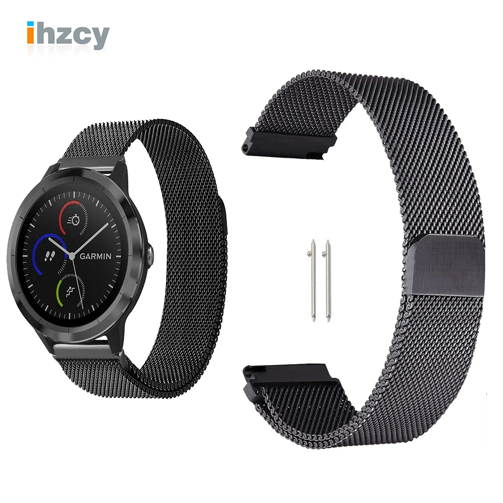 Сменный Миланский ремешок из нержавеющей стали для Garmin Vivoactive 3 браслет Vivoactive3 4 4S
