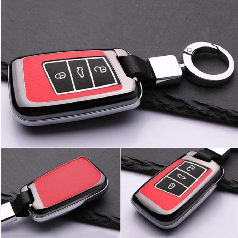 Светящийся пластиковый чехол для ключа автомобиля Volkswagen VW Tiguan MK2 Magotan Passat B5 B6 B7 B8 CC