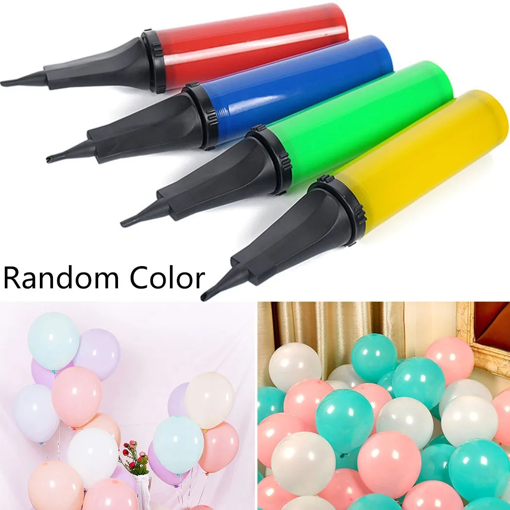 

5cm * 28.5cm Balloon Inflator Portable Plastic Handheld Ball Balloon Air Pump Inflator Non-Slip For Wedding Party Holiday Decora