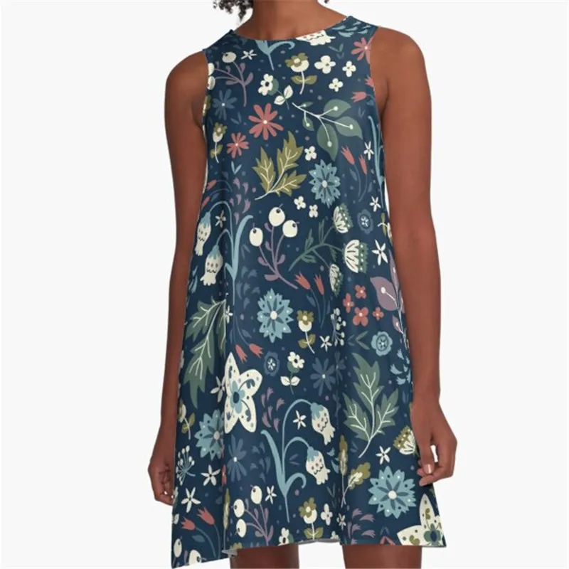 

Fashion Women summer dresses White rabbits Printed A-Line Boho Dress for women harajuku Sexy ladies mini short beach dress