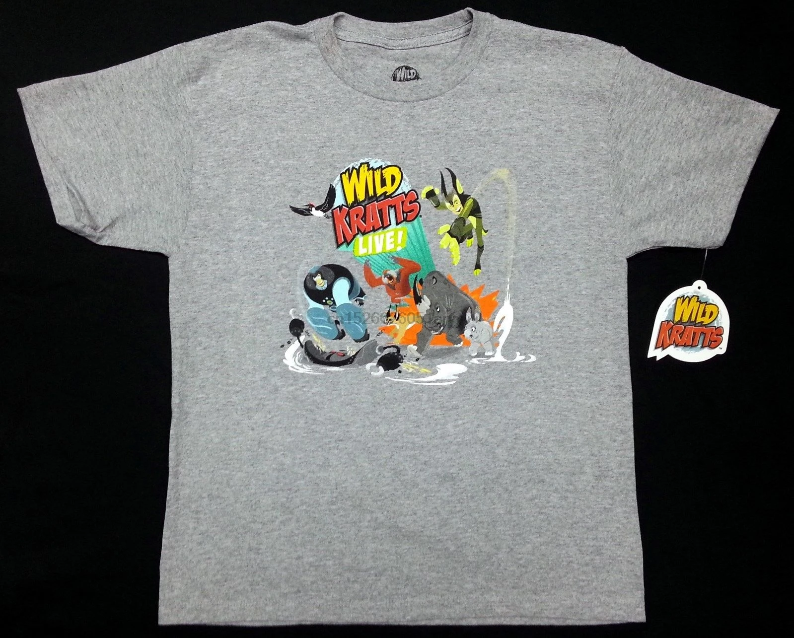 

PBS Wild Kratts KRATT BROTHERS LIVE Boys Youth T-Shirt NWT Licensed Official Cheap wholesale tees 100% Cotton For Man