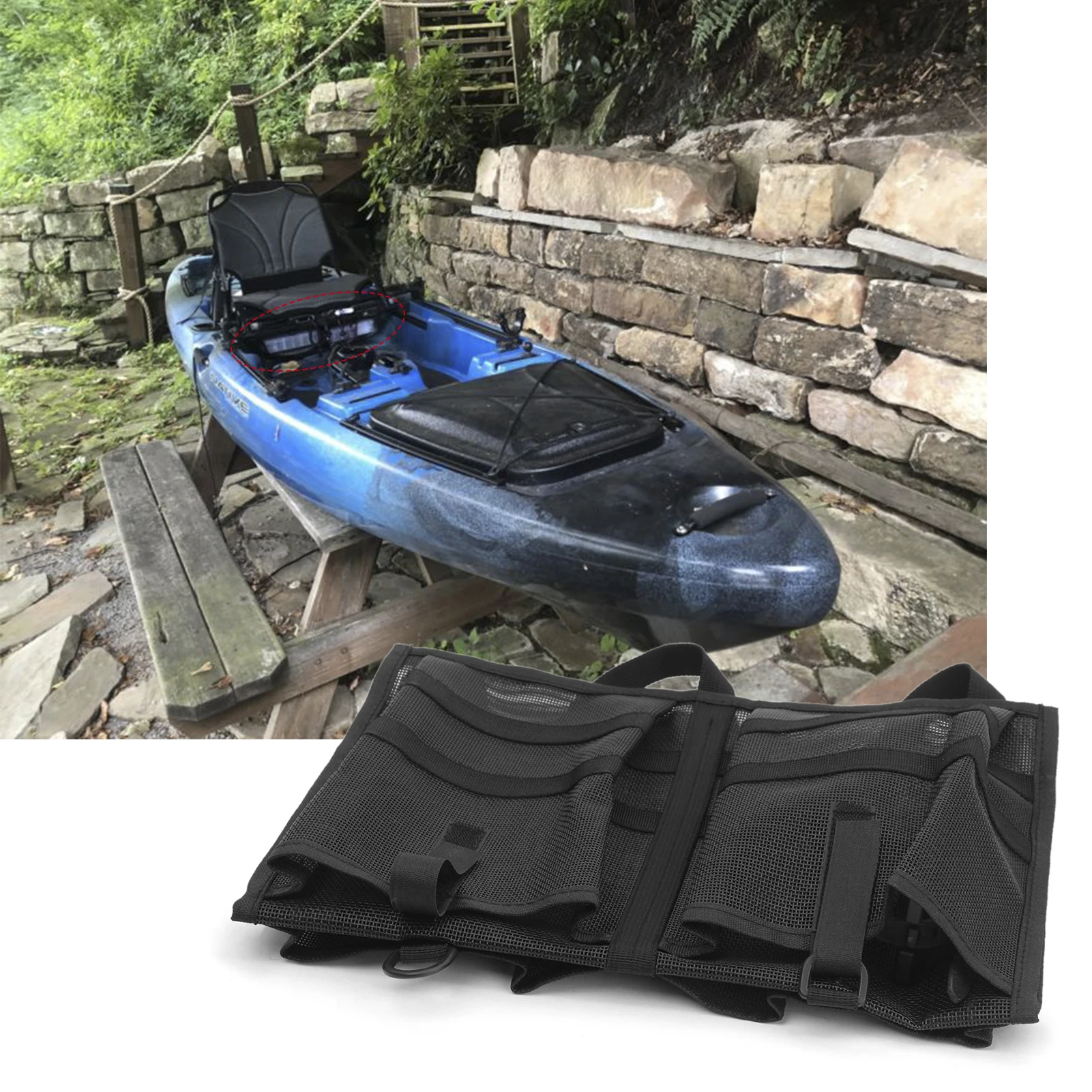Сумка для хранения на лодке Сетчатая Каяка сумка держатель лодки и рыбалки каноэ