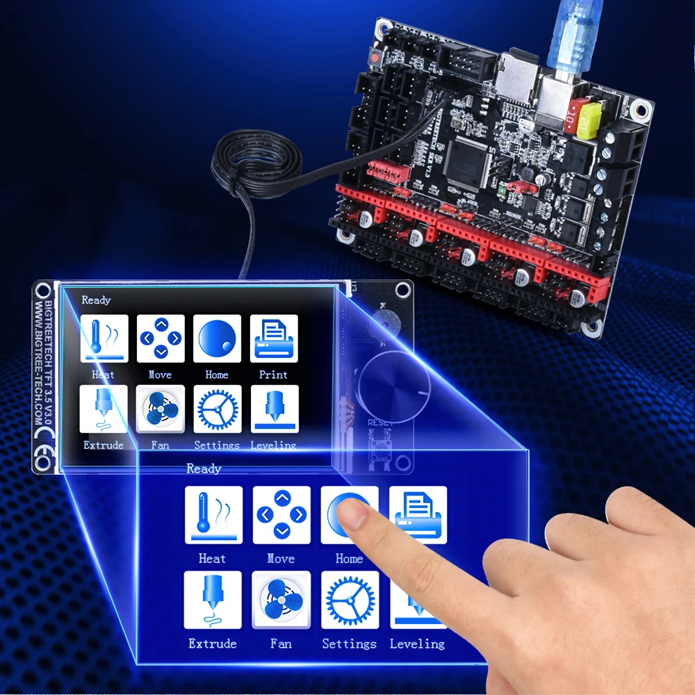 

BIGTREETECH TFT35 V3.0 Touch Screen 12864LCD Display +WIFI Module 3D Printer Parts VS MKS TFT35 For Ender 3/5 SKR V1.4 MINI E3