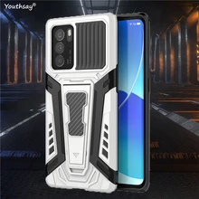 For OPPO Reno 6 Pro Case Silicone Protective Holder Chariot Armor Bracket Rubber For OPPO Reno6 Pro Cover Case Reno6 Pro Case