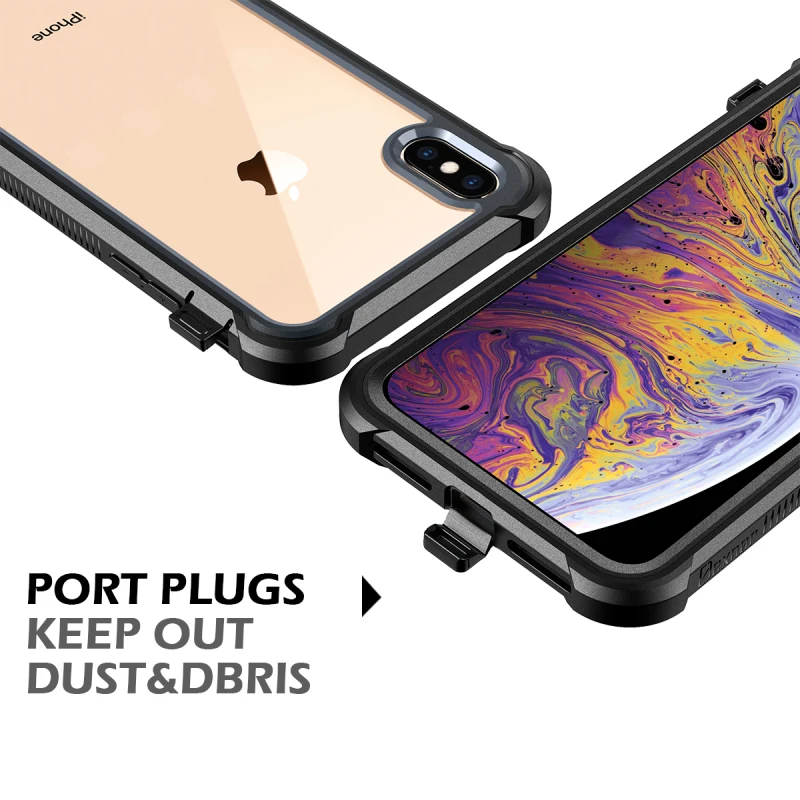 Жесткий чехол 2 в 1 для iphone 11 pro Max с защитной пленкой полностью защищающий 360