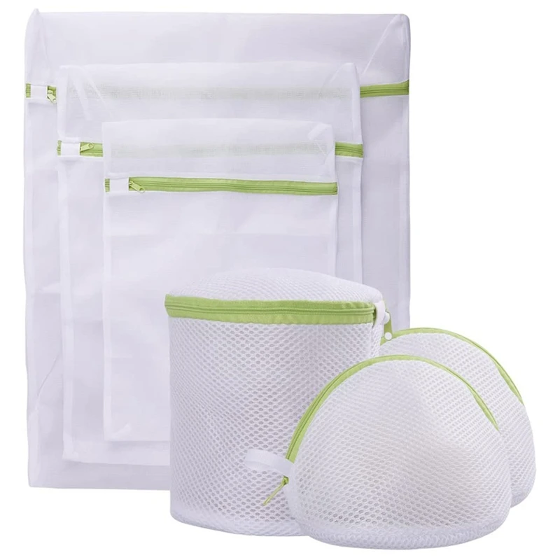 

Сетчатый мешок для стирки, прочные Полиэстеровые мешки для стирки с молнией для стирки блузки, женское нижнее белье, бюстгальтер и нижнее бе...