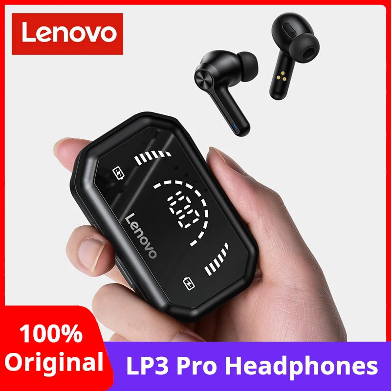 

Беспроводные наушники Lenovo LP3 Pro TWS, Bluetooth 5,0, Hi-Fi стерео Музыкальная гарнитура с сенсорным управлением и микрофоном, шумоподавление