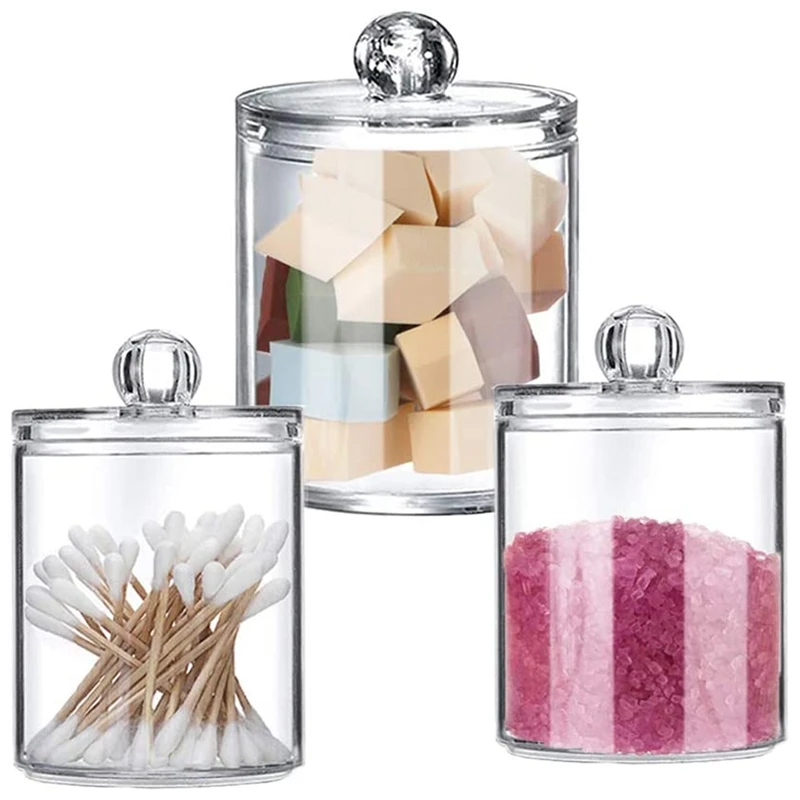 Держатель ватным тампоном держатель чистый макияжный Органайзер аптека банки с