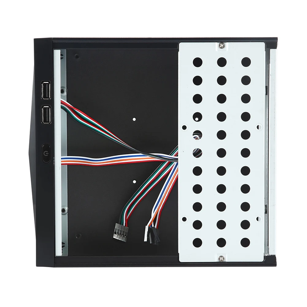 Настольный источник питания игровой HTPC хост офисный домашний 2,0 USB Mini ITX с отверстием радиатора чехол для компьютера практичный горизонтальный корпус