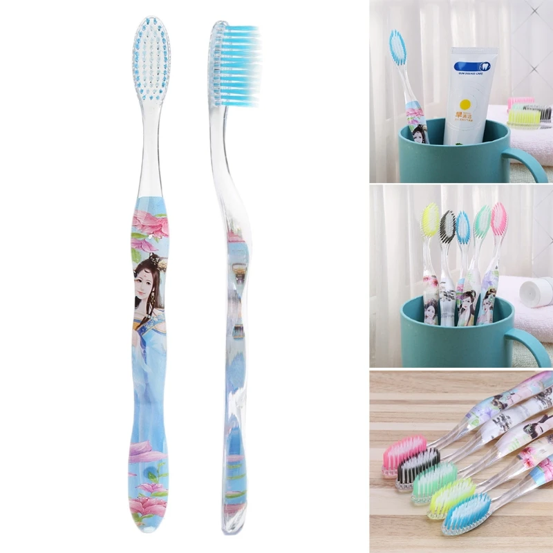 

1pc Travel Soft Bristle Charcoal Toothbrush Portable Tooth Brush color random X7JA