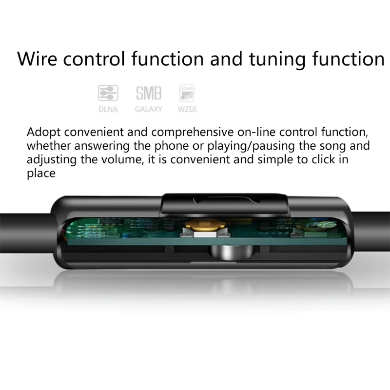 Наушники проводные с разъемом 1 2 м универсальные стереонаушники басами звуковая