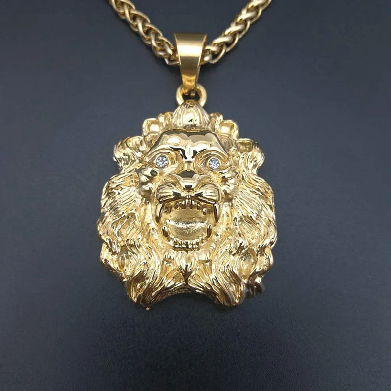 Мужское колье из нержавеющей стали в стиле хип-хоп |