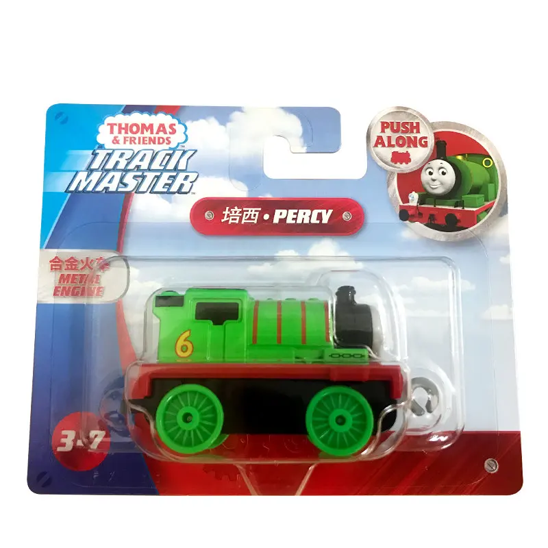 PERCY-FXX03 Томас и Друзья Джеймс двигатель Гордон Генрих Белль мини поезда железнодорожные аксессуары классические игрушки металлический материал игрушки для детей - Цвет: PERCY-FXX03