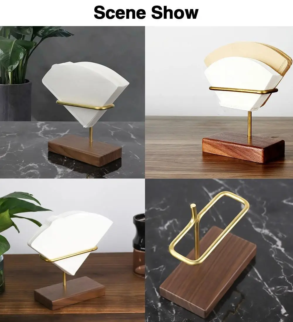 

New Wooden Hand V60 Drip Paper Coffee Filter 102 coffee strainer Bag Espresso Tea Infuser Accessories