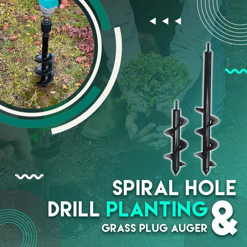 

Spiral Hole Drill Planting Grass Plug Auger Drill Bit Tools Planted Drill Gardening Bedding Planting Hole Digger Tools