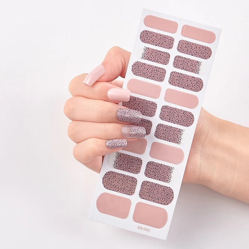 22 Tips/Sheet Pure Solid Color Fashion Nail Stickers Wraps DIY Adhesive Decoration Self Sticker | Красота и здоровье
