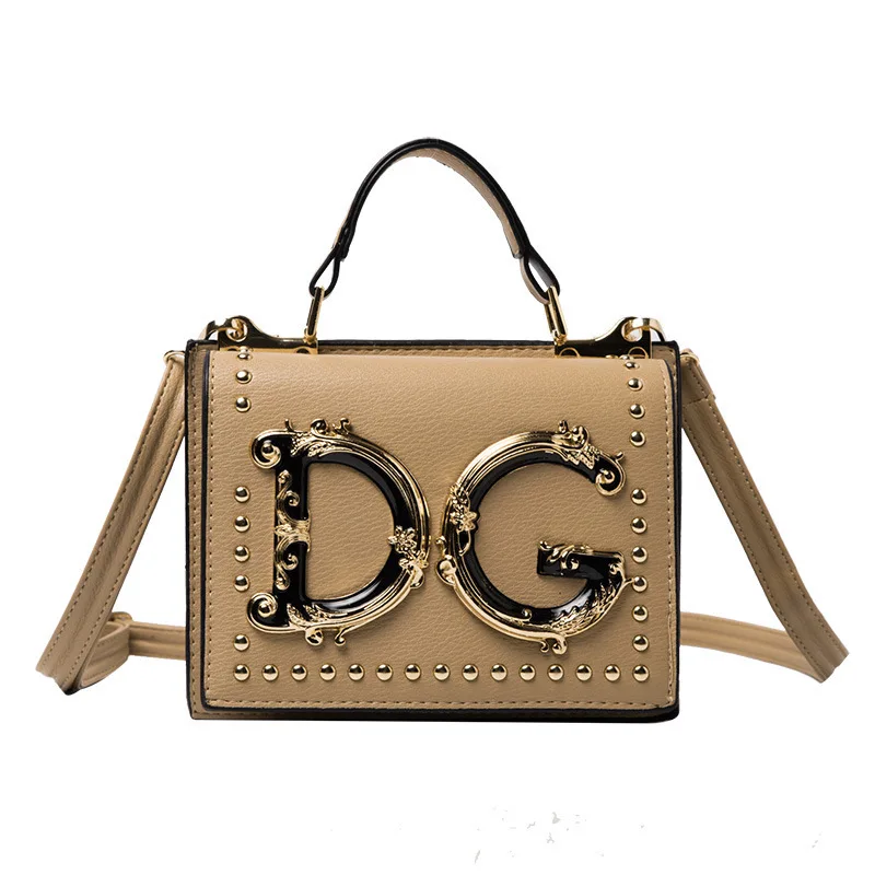 

Fashion bag female 2021 new style personality exaggeration hardware double layer creative foreign temperament fashion bag
