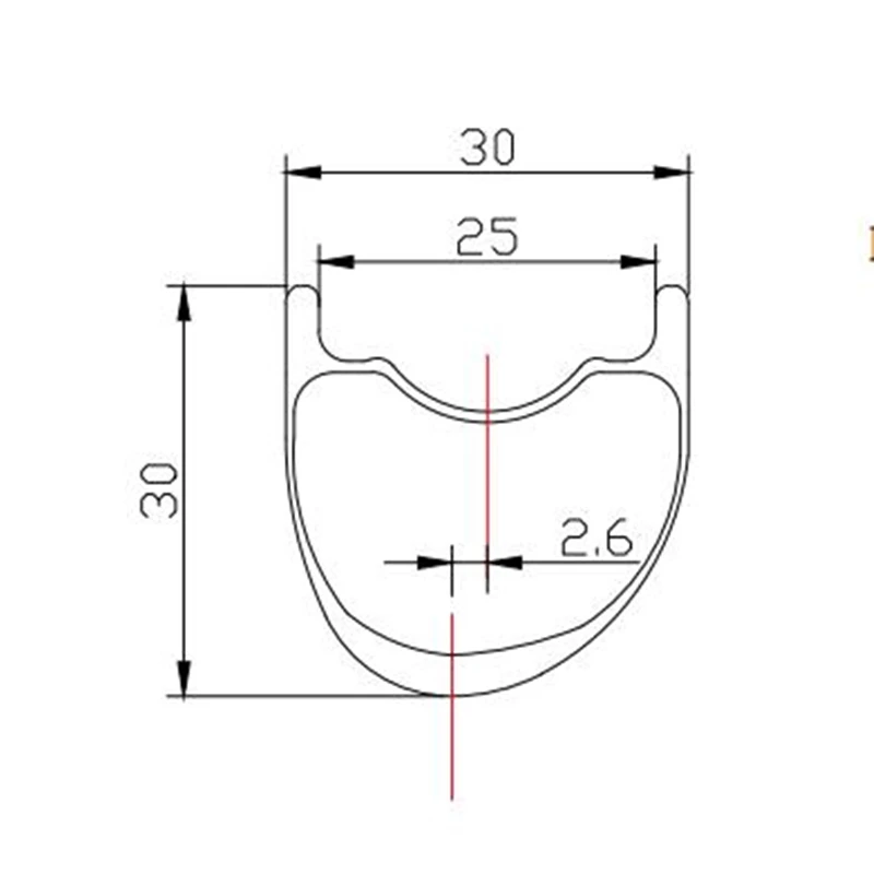 HULKWHEELS 29er 29 дюймов Асимметричный горный обод из углеродного волокна 30 мм * TR