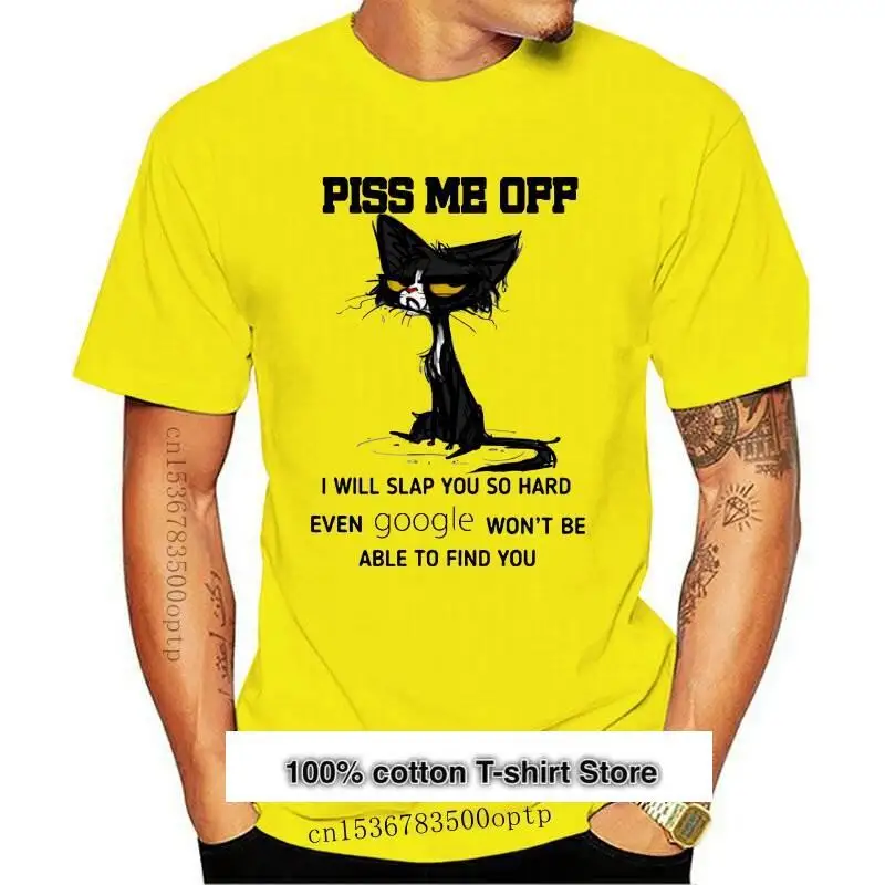 

Camiseta Retro para mujer, con estampado de gato, I Will Slap You So Hard, divertida