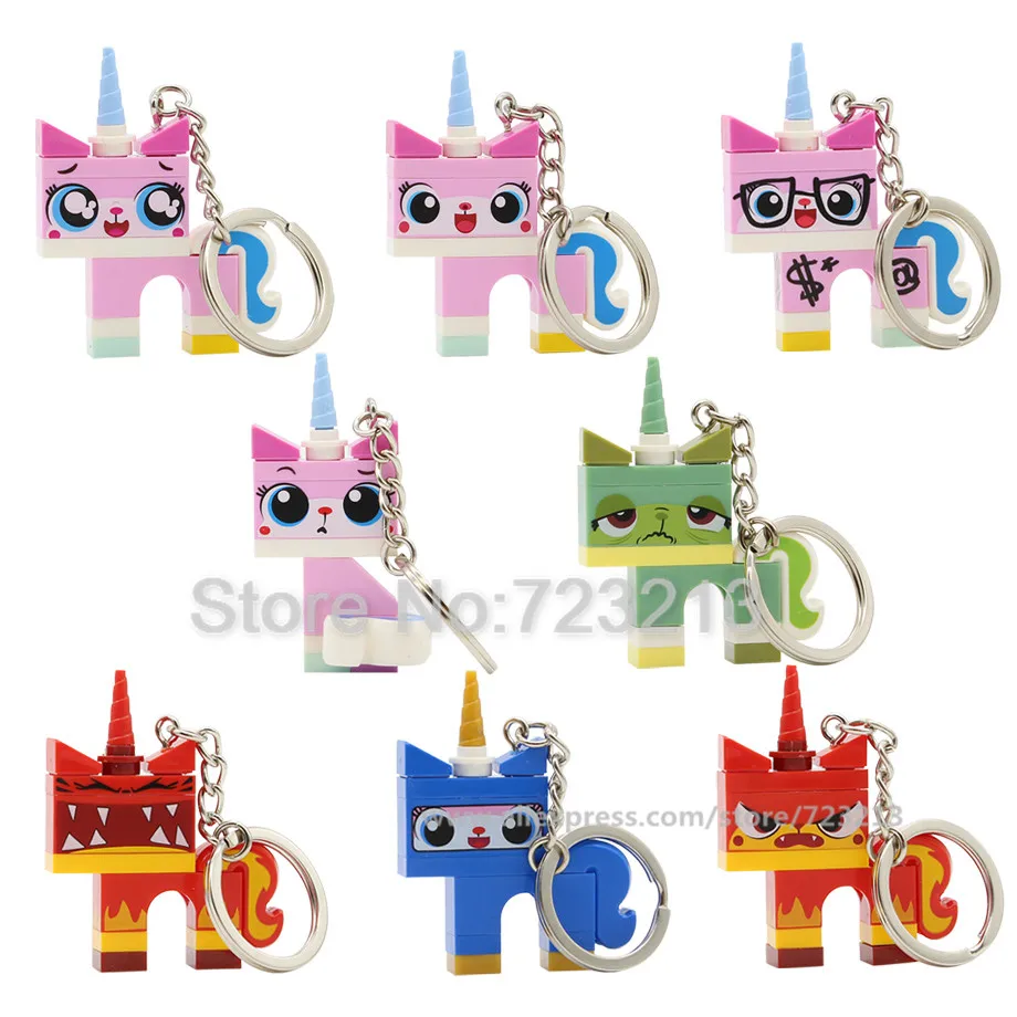 Одиночная распродажа фигурки кошек Unikitty или брелок Queasy Biznis злый мультяшный Kitty
