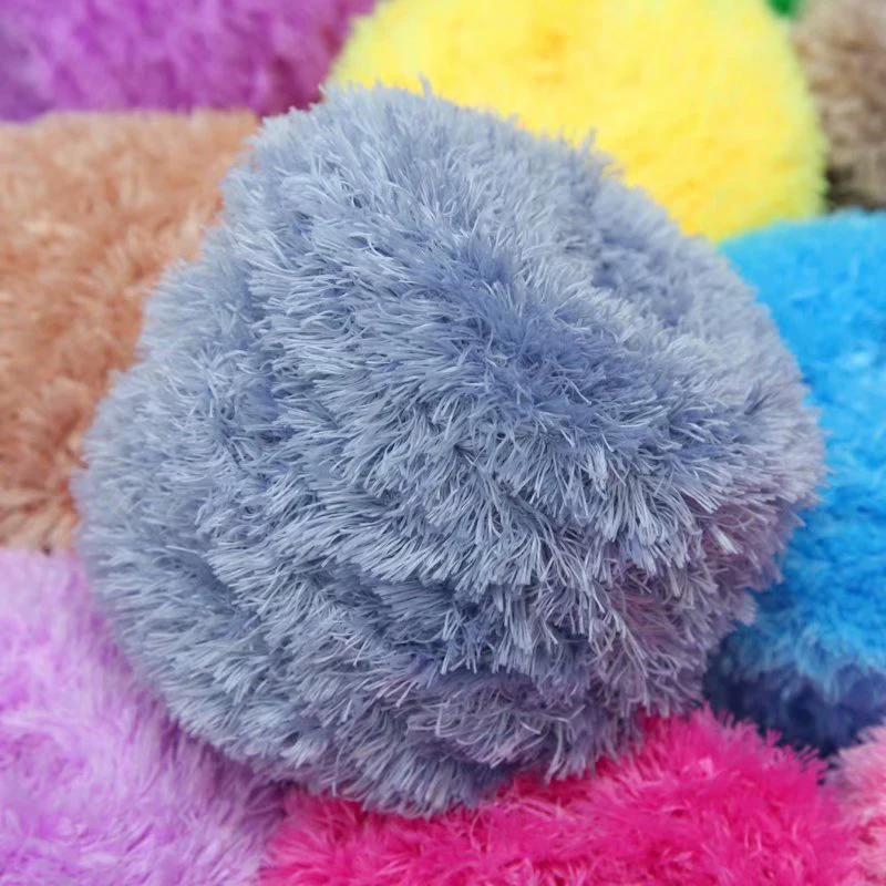 200 г/шар мягкая пряжа Vevelt коралловый флис полиэстер вязальная плотная шерстяная