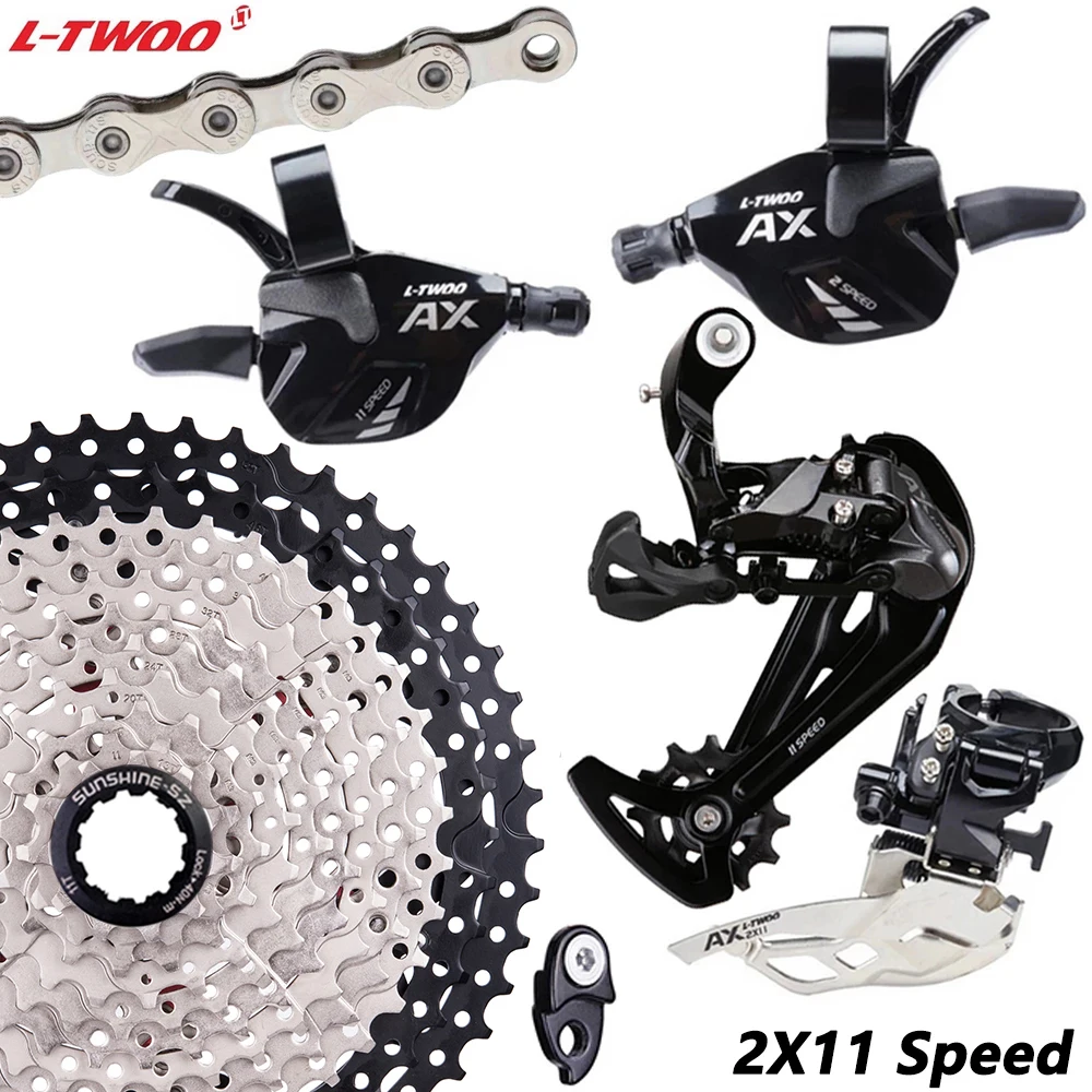 

LTWOO MTB Groupset 1X11 2X11S Shifter Front Rear Derailleur 11S36T 40T 42T 46T 50T 52T Cassette 11V Chain Mountain Bike 22 speed