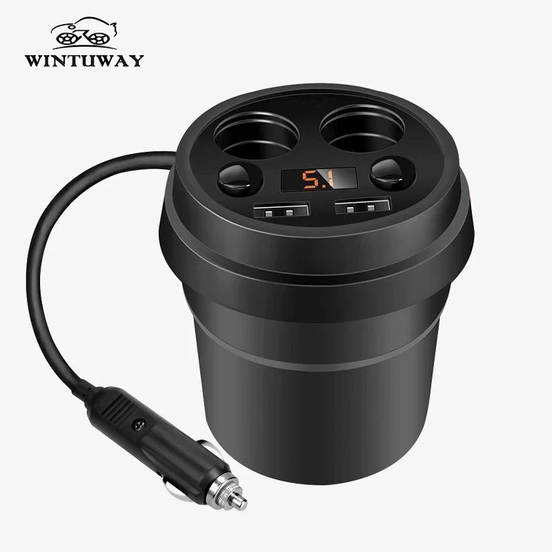 Автомобильное зарядное устройство 2 USB DC/5 V 3.1A чашка питания адаптер