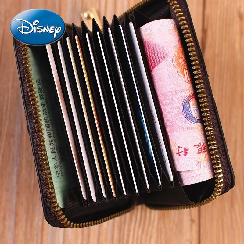 

Disney Mickey Mouse wallet Leather Case Card Case Short Small Coin Purse Purse Women Card Holder Multi-Card Position
