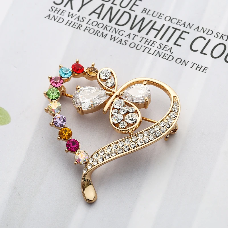 Микро Мозаика Кристалл Циркон Броши аксессуар высокого качества Мода Классика