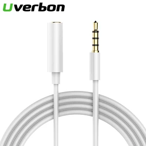 1 м 3,5 мм Удлинительный аудиокабель с разъемом 3,5 штекер-гнездо наушники Удлинительный шнур стерео AUX кабель для автомобиля MP3 MP4 динамик