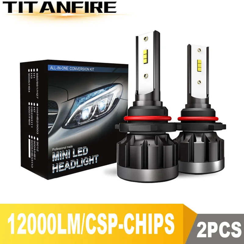 

TF30 New 12000LM 9006 H4 H11 H7 LED Headlights Headlamps Bulbs CSP 72W Auto Car Lights H9 H8 9005 Led Headlight Bulb 12V 24V