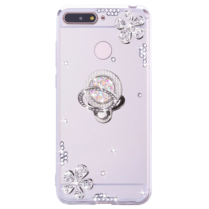 Чехол с зеркальным кольцом для huawei P20 lite P smart Z P10 plus honor 8X8 7A 8A honor 9 lite 10 mate 30 20 Pro Чехол для телефона